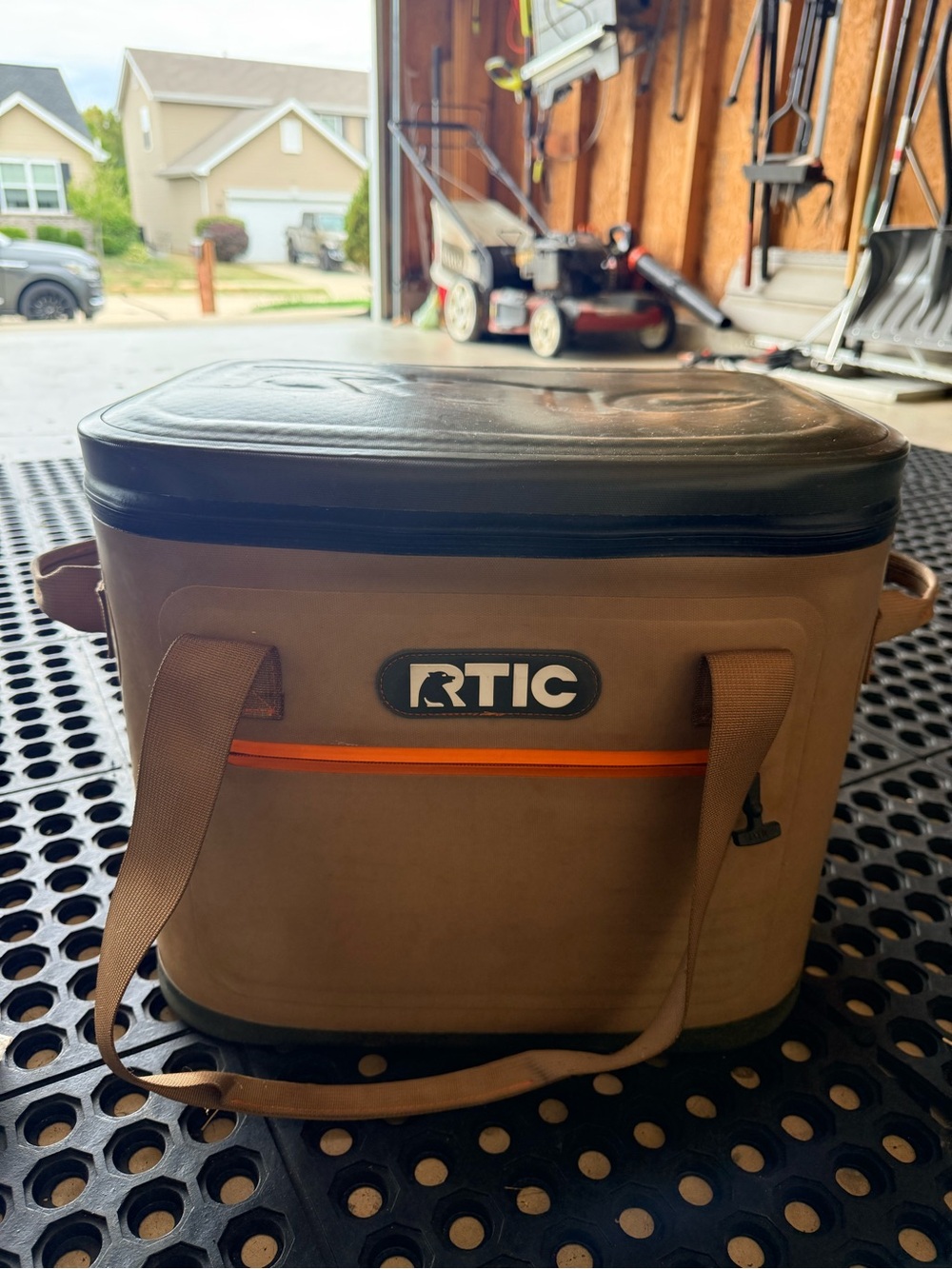 RTIC Brown Insulated Soft-Sided Cooler Bag